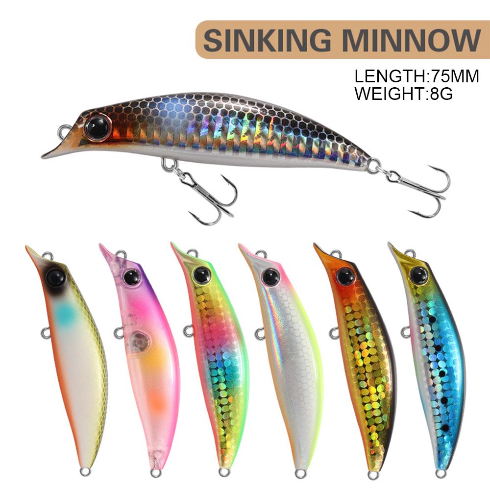 Fishing Lure Jerkbait - Umpan pancing Minnow 7.5cm 8g, umpan