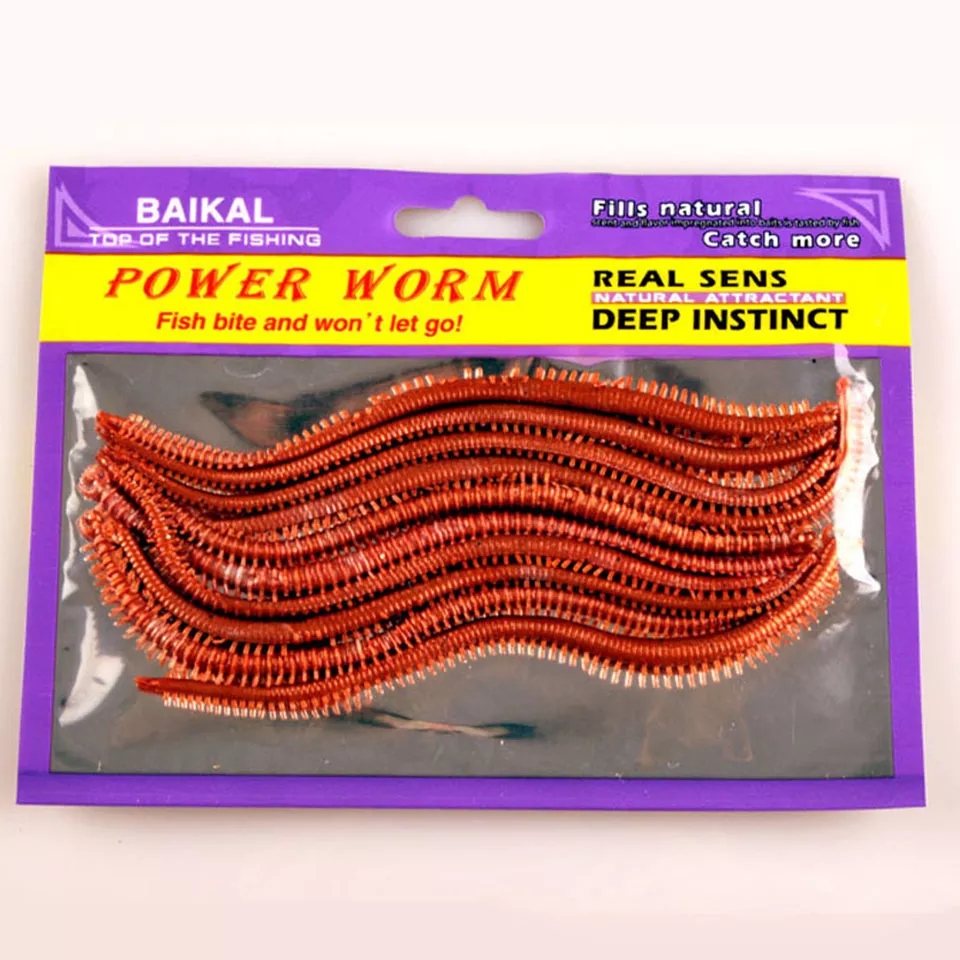 Fishing Lure Soft Plastic - 10 Buah/Lot Cacing Laut Buatan 135Mm