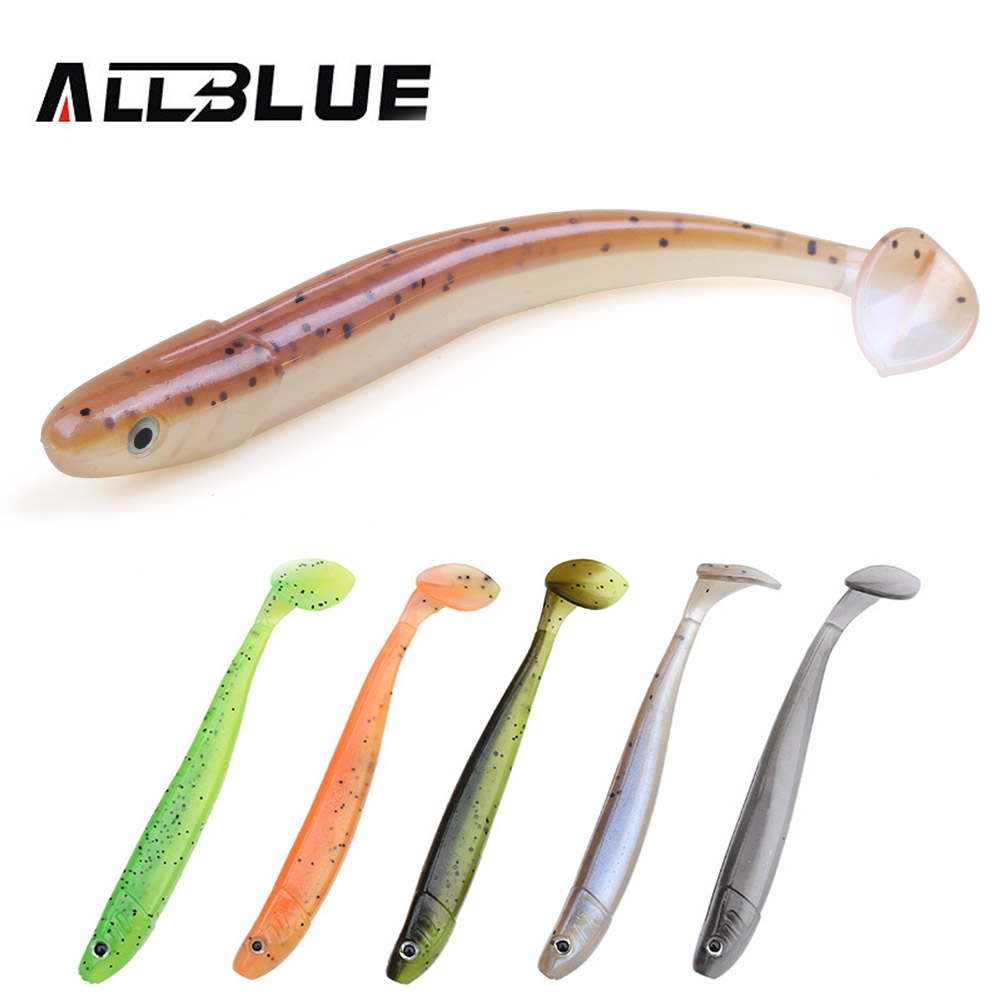 Fishing Lure Soft Plastic - ALLBLUE Umpan Lunak Cacing Vivid Baru,