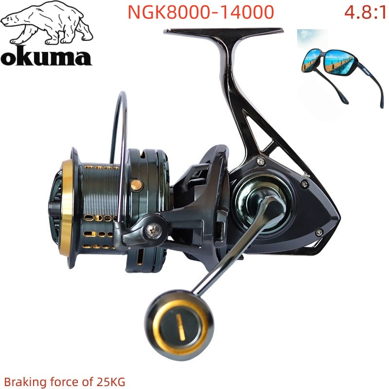 Reel Pancing OKUMA 8000-14000, - Daiwa Reel Bg ulasan dan harga