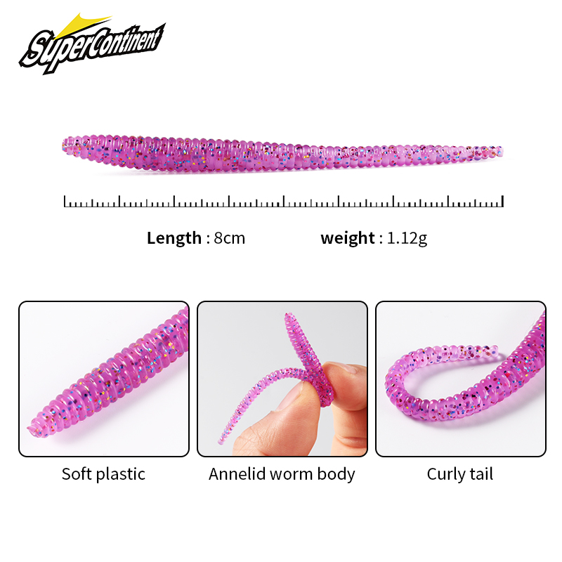 Superbenua Umpan Lembut Cacing - Fishing Lure Soft Plastic ulasan dan harga