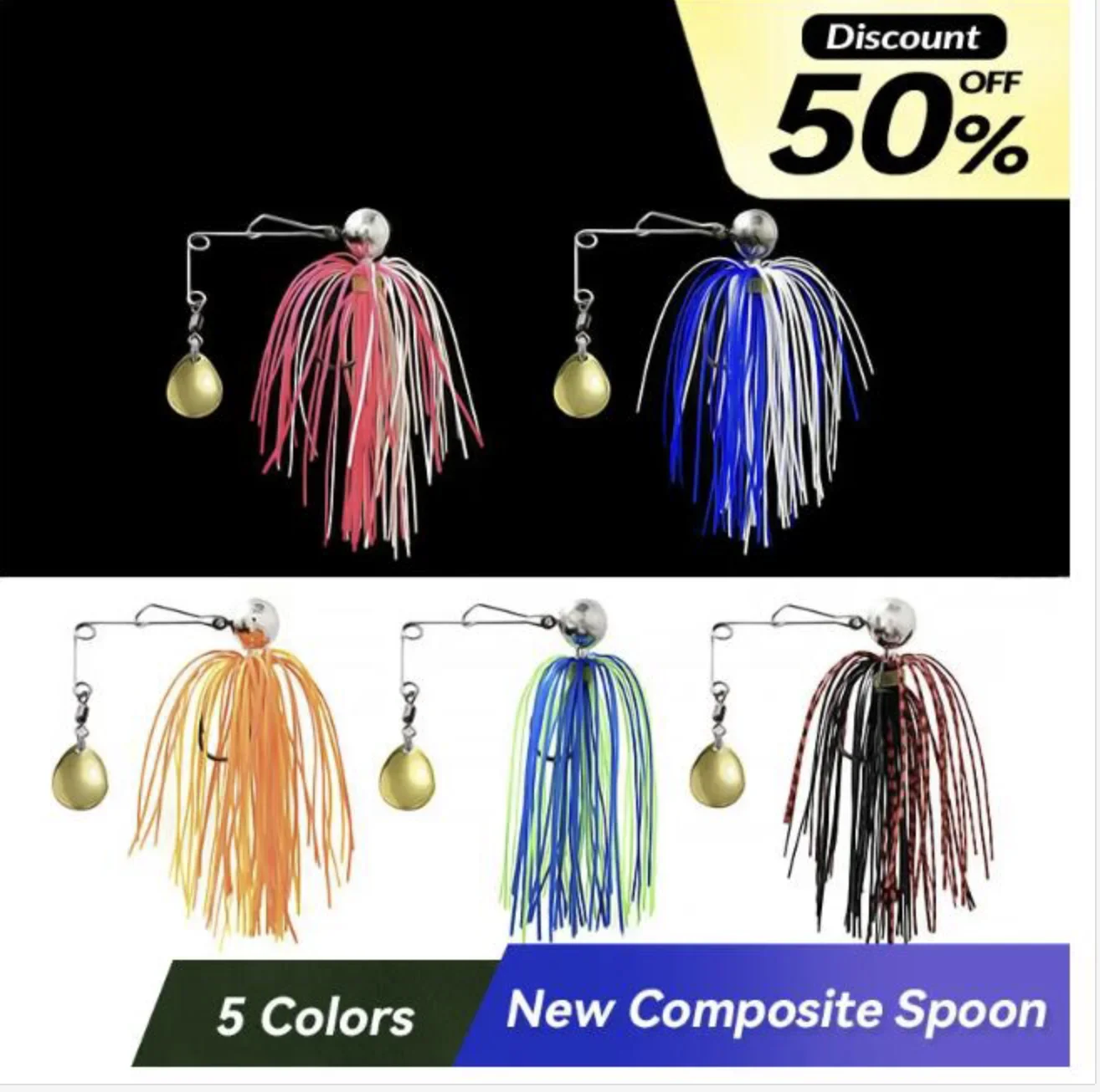 Spinnerbait Umpan Pancing Umpa - Fishing Lure Blade Bait ulasan dan harga